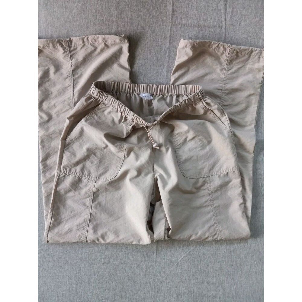 Lelis Collection Small Drawstring Waistband Utility Windbreaker Nylon Pant